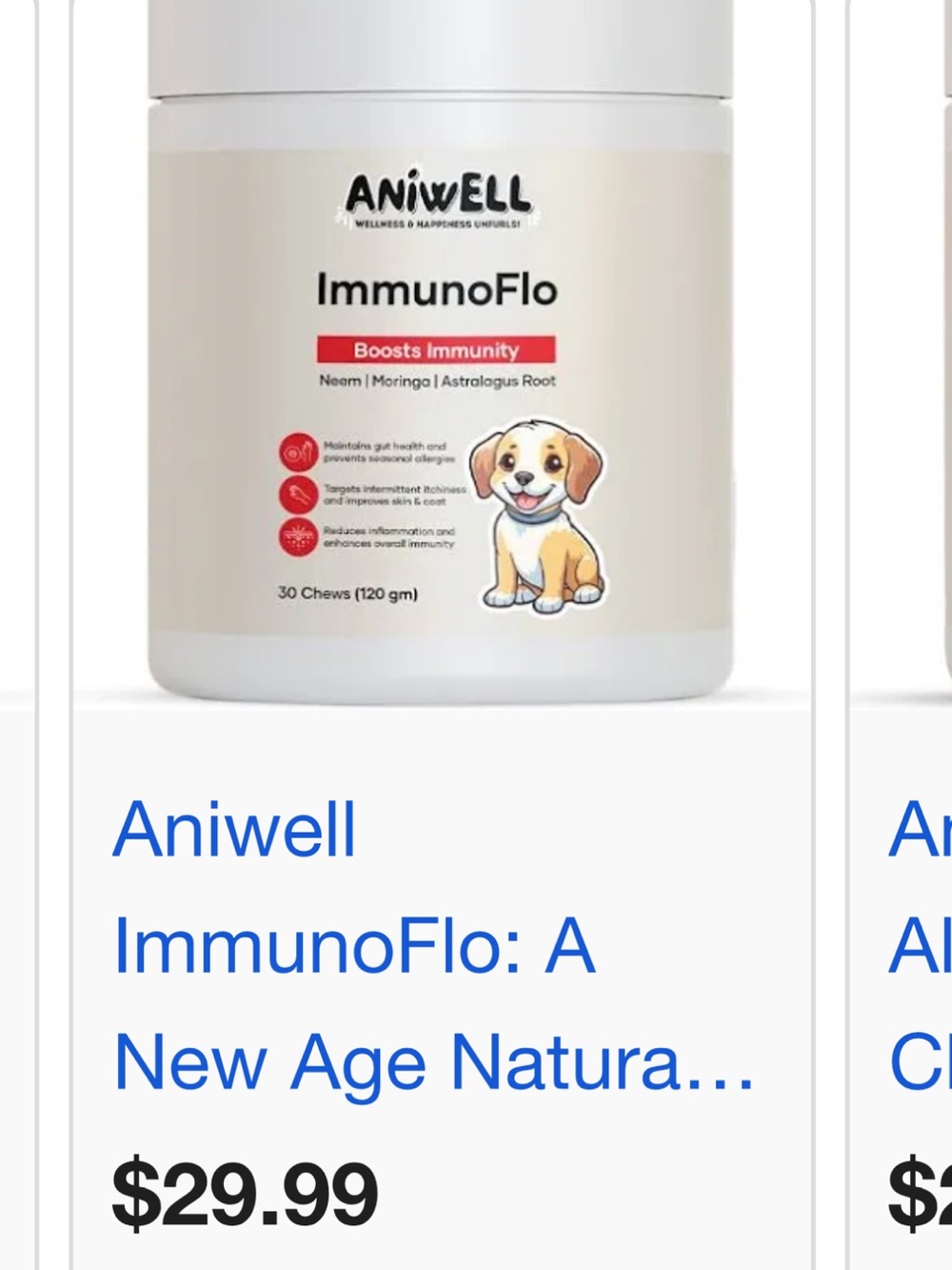 Aniwell immunity dog chews